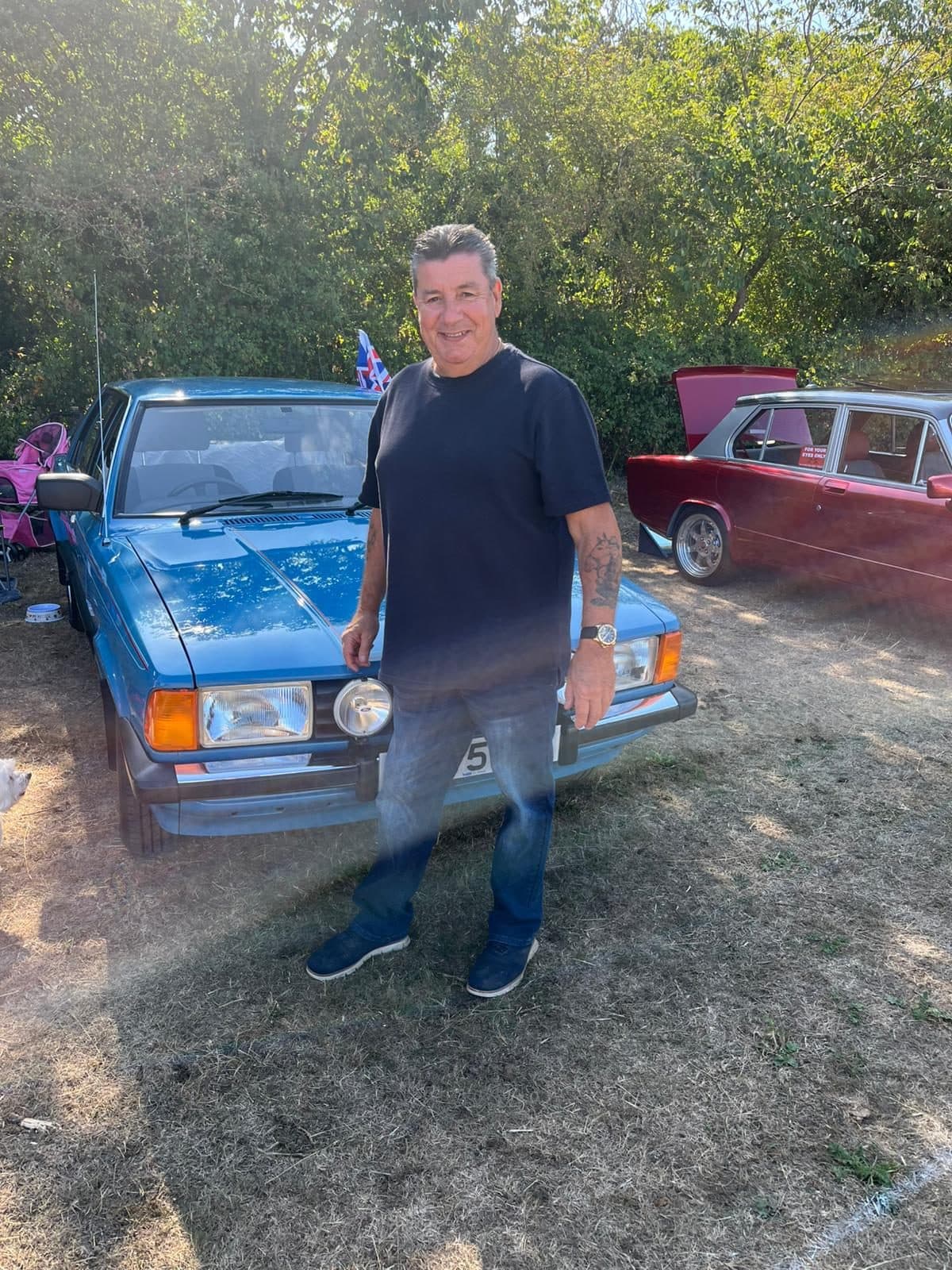 Rod, Dean's friend, at a classic car show