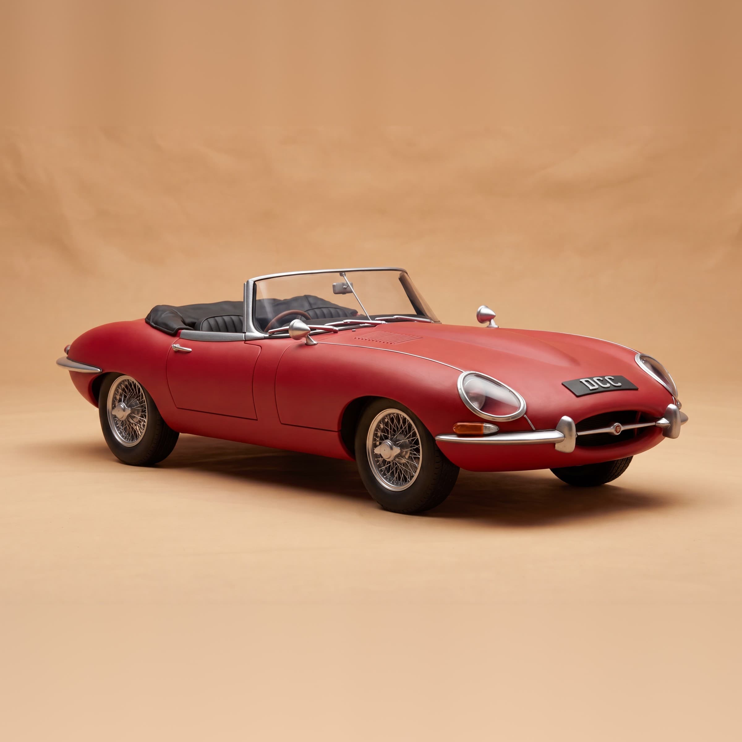 1961 Jaguar E-Type Roadster claymation scene