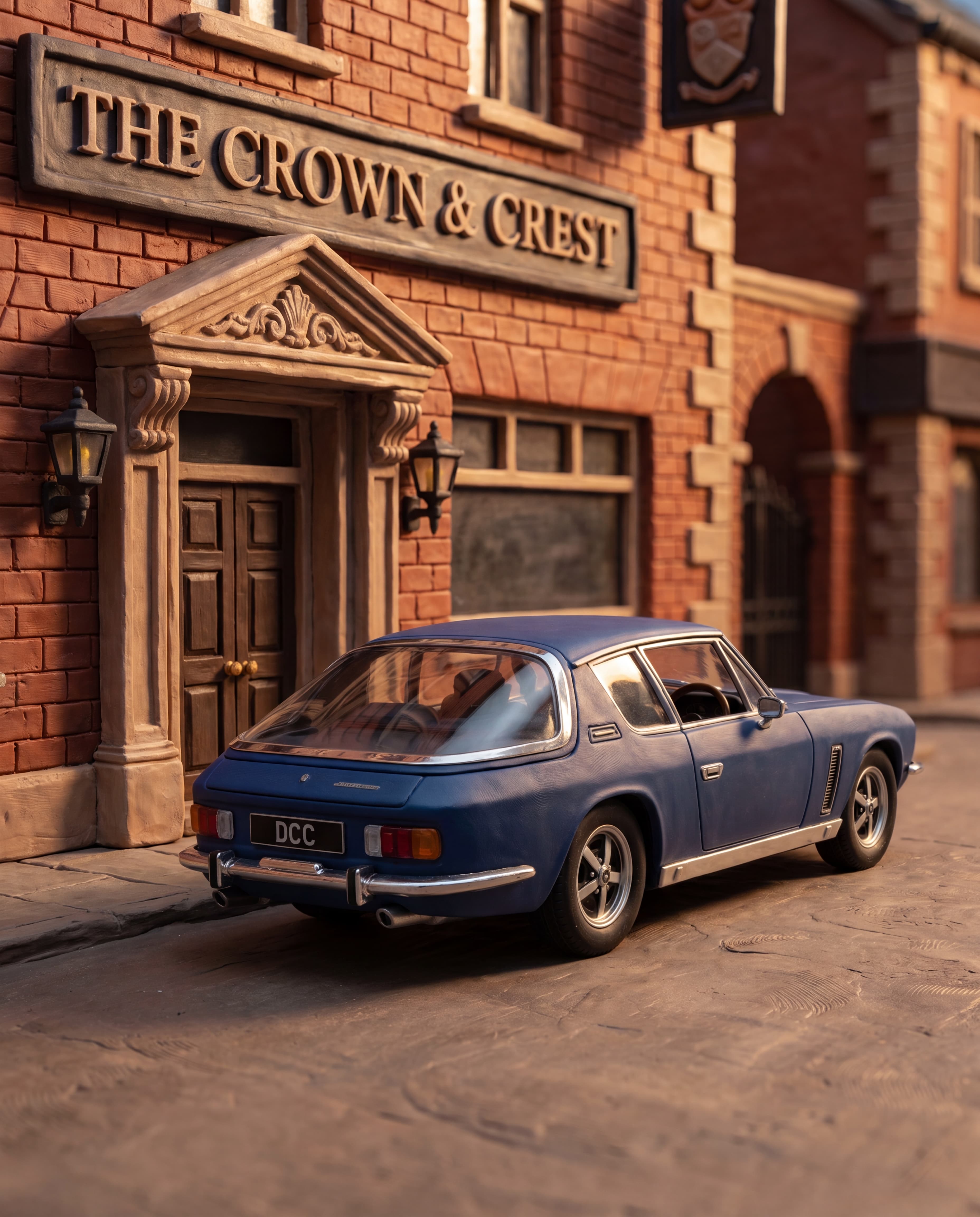 1971 Jensen Interceptor claymation card