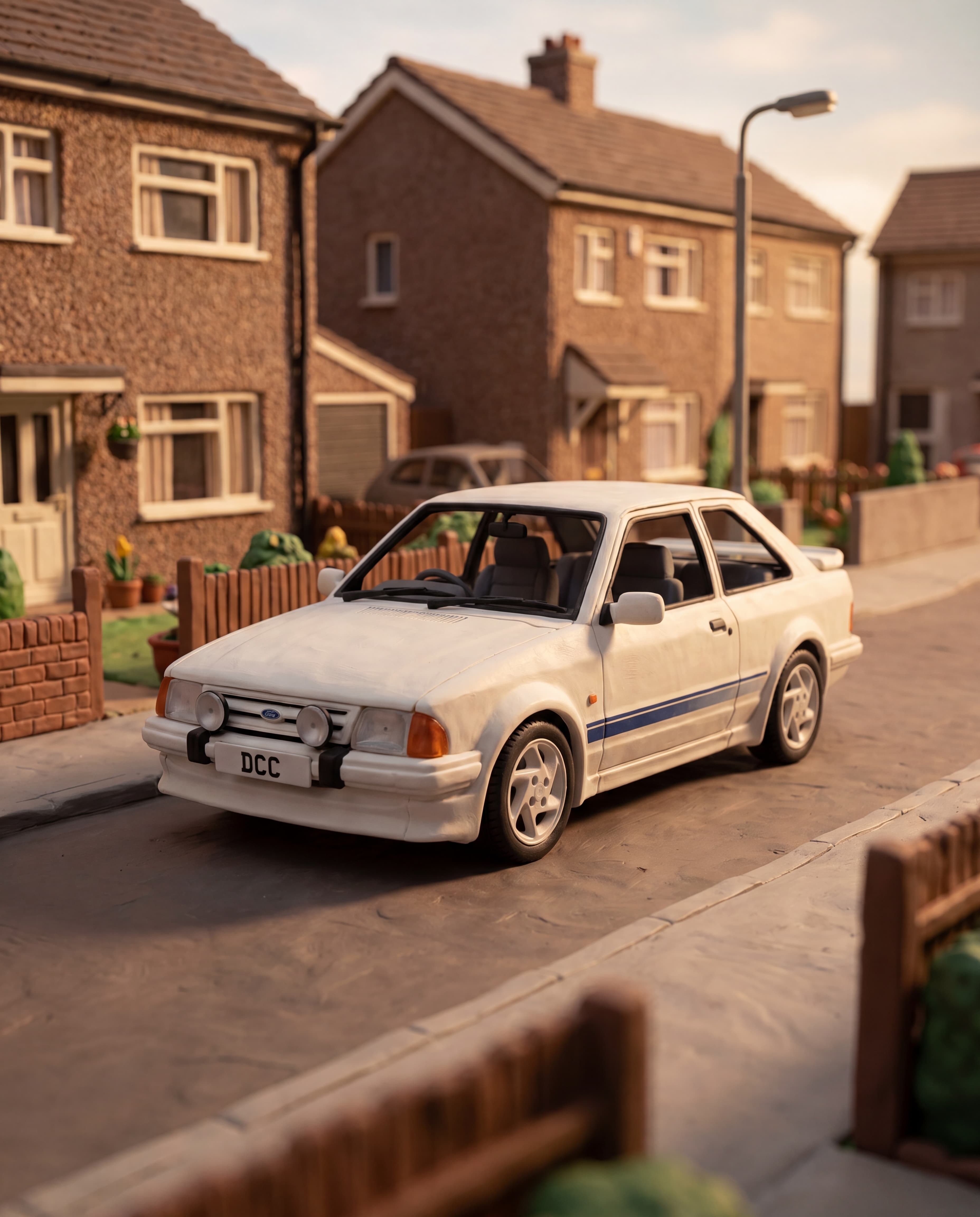 1980 Ford Escort Mk3 claymation card