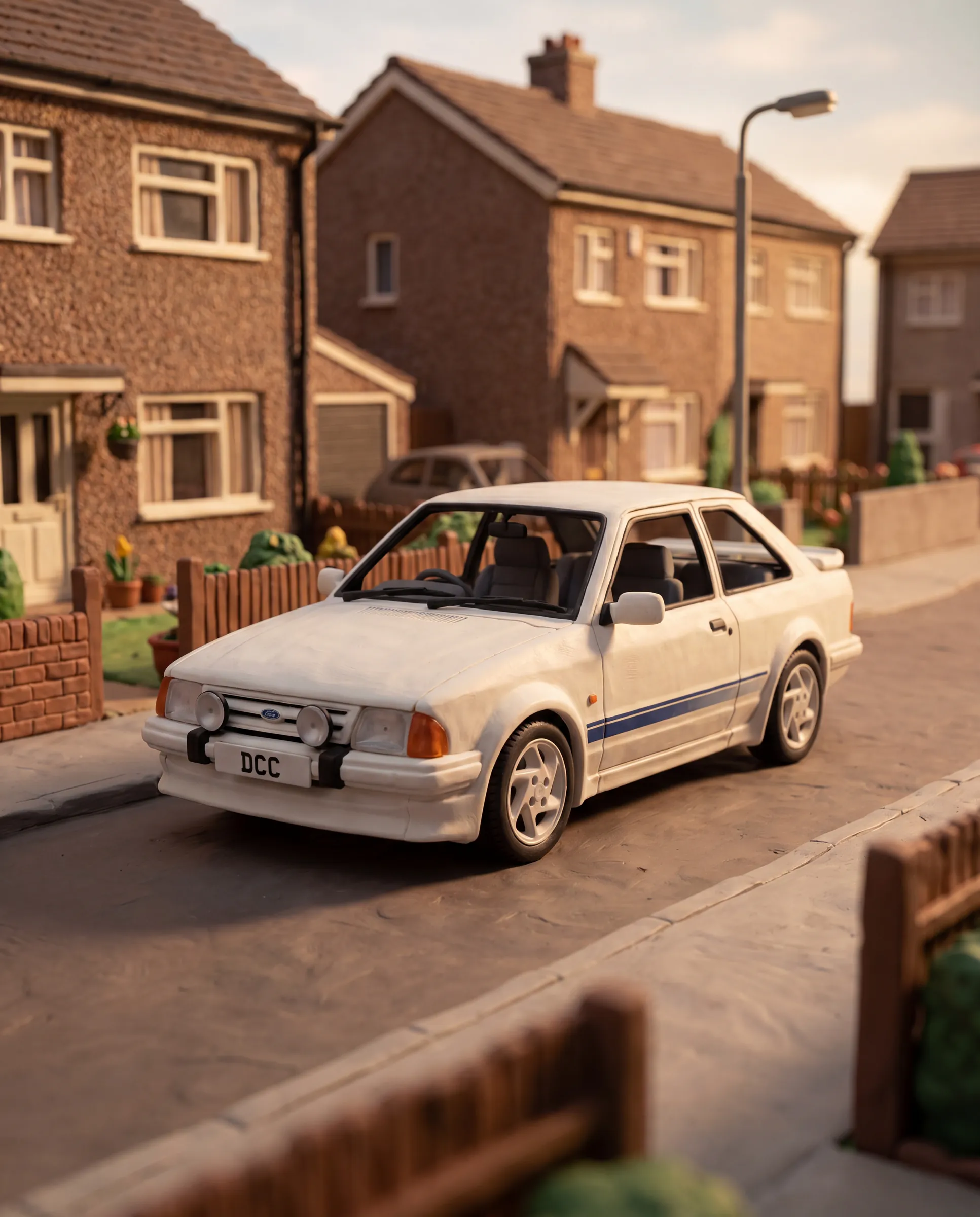 1980 Ford Escort Mk3 claymation card