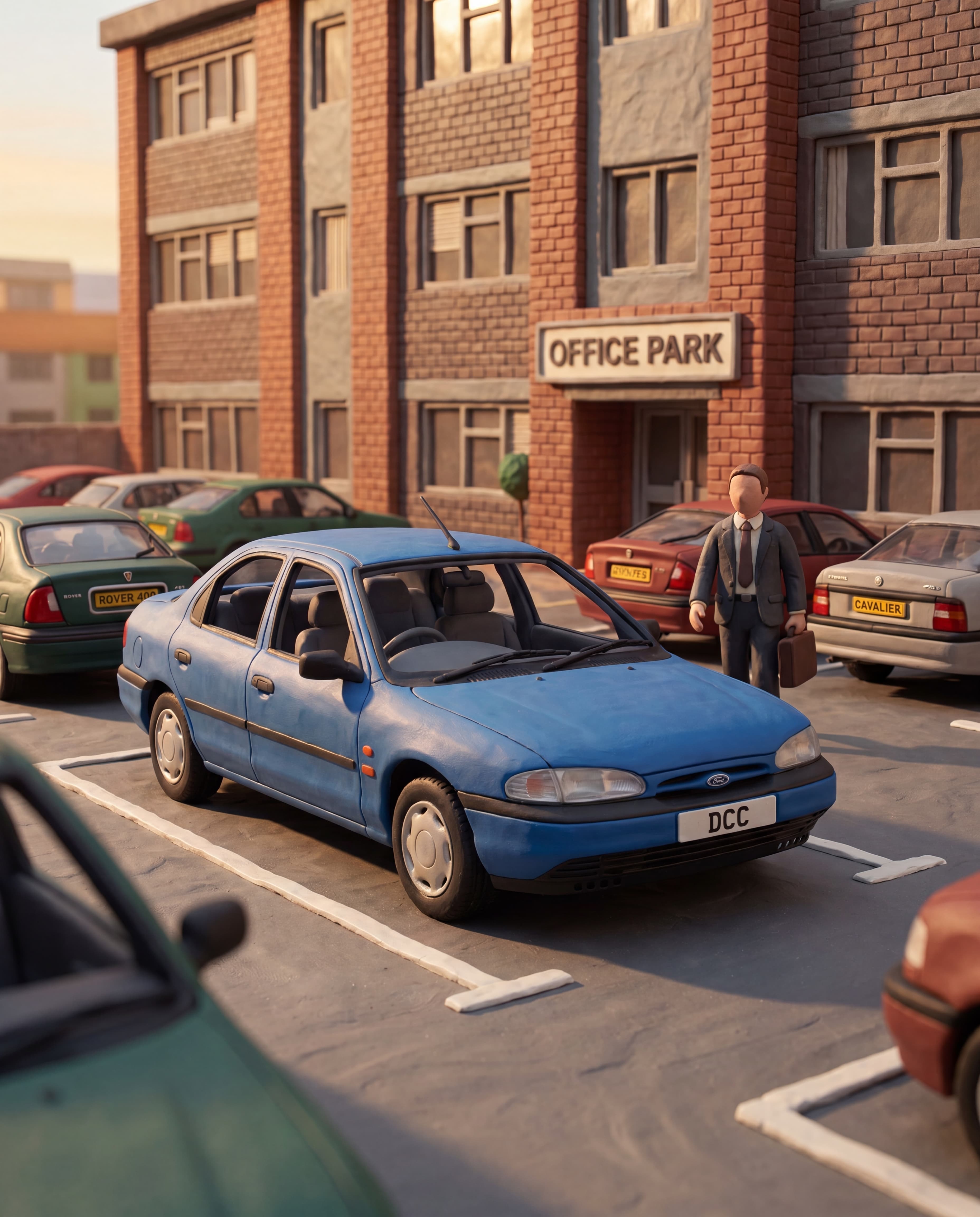 1993 Ford Mondeo claymation card